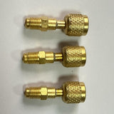 Maxbell Brass Adapter 1/4" Sae-lh Female to 1/4" Male Fitting for A2L R454B/R32