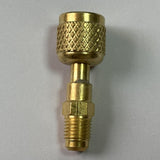 Maxbell Brass Adapter 1/4" Sae-lh Female to 1/4" Male Fitting for A2L R454B/R32