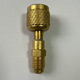 Maxbell Brass Adapter 1/4" Sae-lh Female to 1/4" Male Fitting for A2L R454B/R32