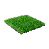 Maxbell Artificial Grass Tiles Artificial Grass Turf for Patio Porch Playground Dark Green