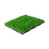 Maxbell Artificial Grass Tiles Artificial Grass Turf for Patio Porch Playground Dark Green