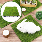 Maxbell Artificial Grass Tiles Artificial Grass Turf for Patio Porch Playground Light Green