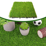 Maxbell Artificial Grass Tiles Artificial Grass Turf for Patio Porch Playground Light Green