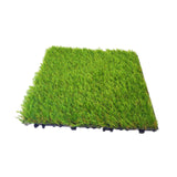 Maxbell Artificial Grass Tiles Artificial Grass Turf for Patio Porch Playground Light Green