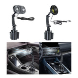 Maxbell 12V 24V Car Cooling Fan Mounted in Cup Holder Three Speed for Sedan Double Head