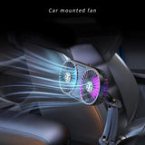 Maxbell 12V 24V Car Cooling Fan Mounted in Cup Holder Three Speed for Sedan Double Head