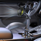 Maxbell 12V 24V Car Cooling Fan Mounted in Cup Holder Three Speed for Sedan Single Head