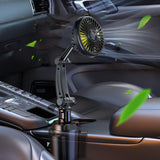 Maxbell 12V 24V Car Cooling Fan Mounted in Cup Holder Three Speed for Sedan Single Head