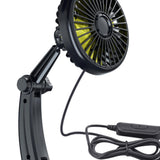 Maxbell 12V 24V Car Cooling Fan Mounted in Cup Holder Three Speed for Sedan Single Head