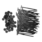 Maxbell 50x Nylon Cable Ties Professional Multifunctional Universal Cable Tie Buckle