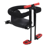 Maxbell Kids Bike Seat Detachable Foot Pedals High Seat Cushion Backrest Front Mount