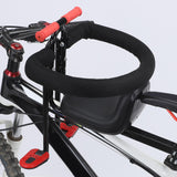 Maxbell Kids Bike Seat Detachable Foot Pedals High Seat Cushion Backrest Front Mount