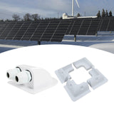 Maxbell Solar Panel Mounting Brackets Kit Corner Bracket Kit for Caravan Roofs White