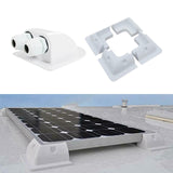 Maxbell Solar Panel Mounting Brackets Kit Corner Bracket Kit for Caravan Roofs White