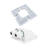 Maxbell Solar Panel Mounting Brackets Kit Corner Bracket Kit for Caravan Roofs White