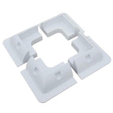 Maxbell Solar Panel Mounting Brackets Kit Corner Bracket Kit for Caravan Roofs White
