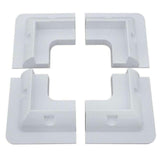 Maxbell Solar Panel Mounting Brackets Kit Corner Bracket Kit for Caravan Roofs White