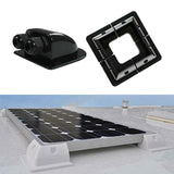 Maxbell Solar Panel Mounting Brackets Kit Corner Bracket Kit for Caravan Roofs Black