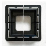 Maxbell Solar Panel Mounting Brackets Kit Corner Bracket Kit for Caravan Roofs Black