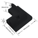 Maxbell Solar Panel Mounting Brackets Solar Panel Mounts Kit for Boats Rooftops Black