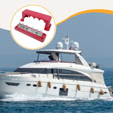 Maxbell Heavy Duty Copper Bus Bar 6 Terminal High Current Power Distribution Block Red