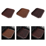 Maxbell Wood Beaded Seat Cover Pad Summer Breathable for Office Chair SUV Sedan red