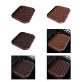 Maxbell Wood Beaded Seat Cover Pad Summer Breathable for Office Chair SUV Sedan red