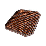 Maxbell Wood Beaded Seat Cover Pad Summer Breathable for Office Chair SUV Sedan brown