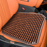 Maxbell Wood Beaded Seat Cover Pad Summer Breathable for Office Chair SUV Sedan brown