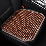 Maxbell Wood Beaded Seat Cover Pad Summer Breathable for Office Chair SUV Sedan brown
