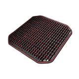 Maxbell Wood Beaded Seat Cover Pad Summer Breathable for Office Chair SUV Sedan dark red