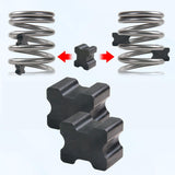 Maxbell 2Pcs Rubber Car Coil Spring Spacers Fitting Parts Rubber Coil Spring Booster