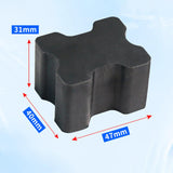 Maxbell 2Pcs Rubber Car Coil Spring Spacers Fitting Parts Rubber Coil Spring Booster