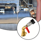 Maxbell Truck Air Tank Intake Connector Gas Storage Connection Pipe Air Tank Adapter Short  Switch Valve