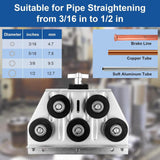 Maxbell Tube Straightener Portable 3/16 to 1/2 for Stainless Steel Pipe Straightener