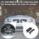 Maxbell Cold Air Intake Scoop 1 Pair Professional Replacement for BMW 318D 325i Black