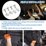 Maxbell Engine Cover Retainers with Screws Nuts Retainers for Ford BB5Z-00817-a