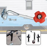 Maxbell Replacement Jack Handle Mount Hardware Maintenance Garage Trailer Jack Crank Red