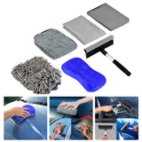 Maxbell 6x Car Cleaning Kit Towels Interior Detailing Cleaner for Auto Supplies