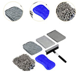 Maxbell 6x Car Cleaning Kit Towels Interior Detailing Cleaner for Auto Supplies
