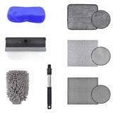 Maxbell 6x Car Cleaning Kit Towels Interior Detailing Cleaner for Auto Supplies