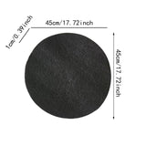 Maxbell 2 Pieces Oil Drain Splash Pads Multipurpose Polyester Practical Professional Round