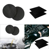 Maxbell 2 Pieces Oil Drain Splash Pads Multipurpose Polyester Practical Professional Round