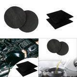 Maxbell 2 Pieces Oil Drain Splash Pads Multipurpose Polyester Practical Professional Round