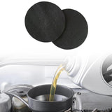 Maxbell 2 Pieces Oil Drain Splash Pads Multipurpose Polyester Practical Professional Round