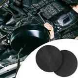 Maxbell 2 Pieces Oil Drain Splash Pads Multipurpose Polyester Practical Professional Round