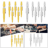 Maxbell 6Pcs 1/4" i/M Type Plug Air Blow Aluminium for Craftsmen Gold