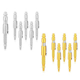 Maxbell 6Pcs 1/4" i/M Type Plug Air Blow Aluminium for Craftsmen Gold