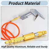 Maxbell 6Pcs 1/4" i/M Type Plug Air Blow Aluminium for Craftsmen Gold