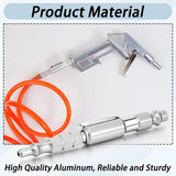Maxbell 6Pcs 1/4" i/M Type Plug Air Blow Aluminium for Craftsmen Silver